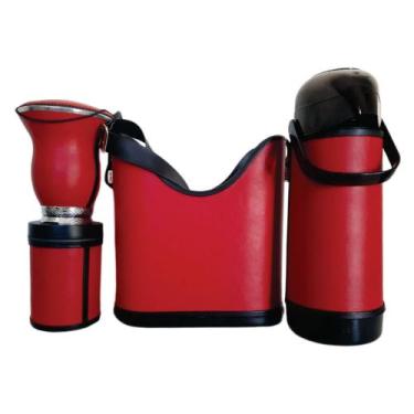 Imagem de Kit Chimarrão Completo 5 Itens Vermelho - CONECTA CHIMA