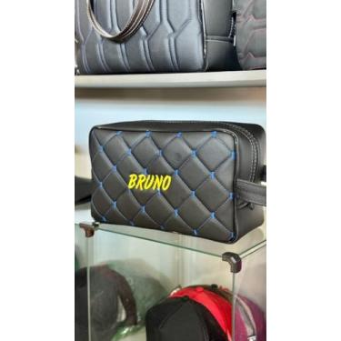 Imagem de Bolsa Necessaire de Couro Sintético Personalizada com Nome – Elegante e Exclusiva