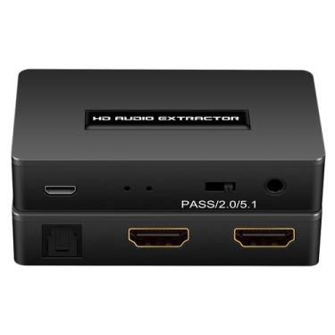 Imagem de Conversor extrator de áudio HDMI HDSUNWSTD 1080P 3D com Spdif