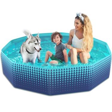 Imagem de Piscina infantil dobrável para cães Jasonwell 180L para quintal