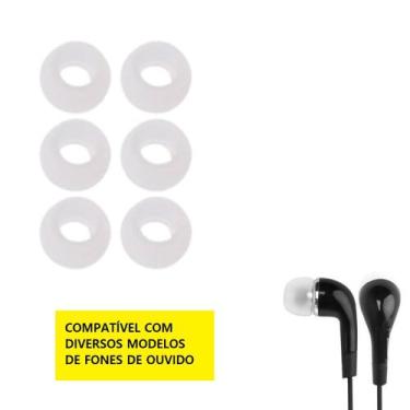 Imagem de 3 Pares De Silicone Intra-auricular para Fone De Ouvido Silicone Subst