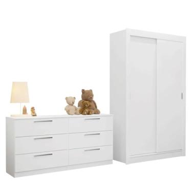 Imagem de Conjunto Quarto Infantil com Guarda Roupa 2 Portas e Cômoda Madesa​