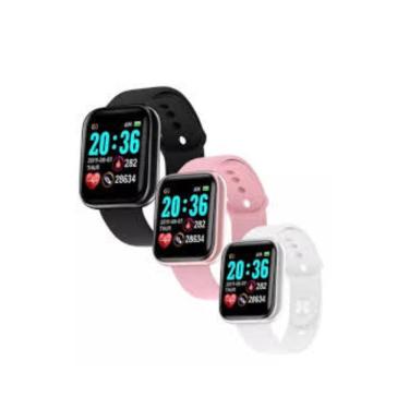 Imagem de Kit 3 Relógios Smartwatch Android Ios Inteligente D20