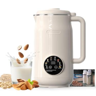 Imagem de Máquina de fazer leite de nozes 8 em 1, máquina automática de leite de soja de 1,5 l com 10 lâminas, liquidificador para vitaminas, aveia, amêndoa, suco, pasta de arroz e mais com atraso de 12H