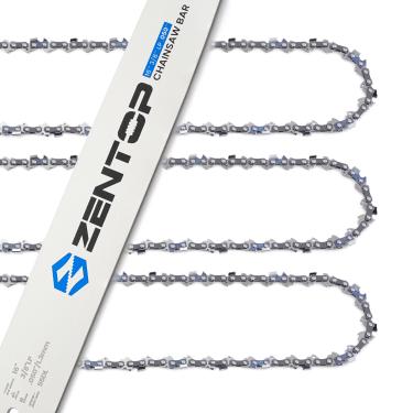 Imagem de ZENTOP Barra e correntes de motosserra de 40,6 cm, calibre 0,50 de 3/20.3 cm LP Pitch 55DL serve para STIHL 021, MS 170 MS 180, MS 180 c, MS 210, MS 211 e mais - S55