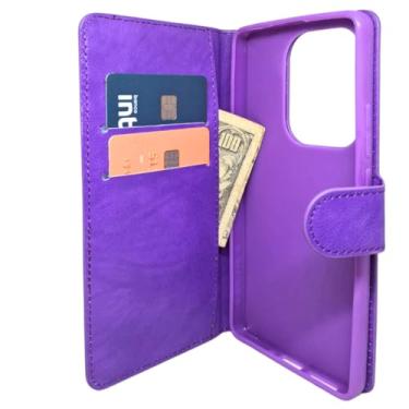 Imagem de Capa Carteira para Xiaomi Mi Poco M6 Pro 4G Roxo