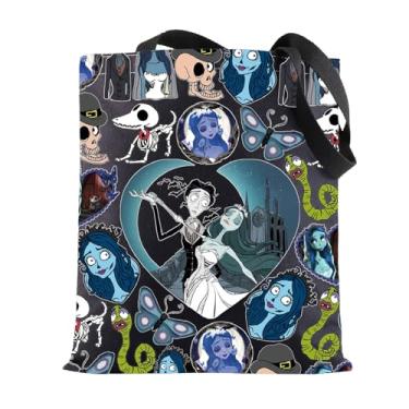 Imagem de BWWKTOP Bolsa tiracolo Victor & Emily, presentes para fãs de Victor & Emily, Sally Bride, Mercadoria Victor e Emily, Bride - G