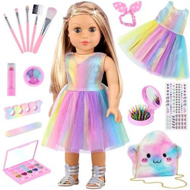 Imagem de Acessórios para bonecas UNICORN ELEMENT, vestido de 15 peças com maqui
