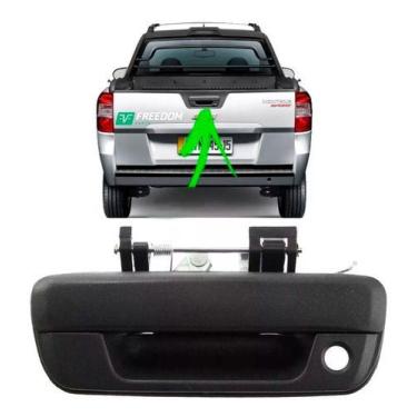 Imagem de Maçaneta da porta gm montana 2004 a 2010 traseira externa da tampa do 