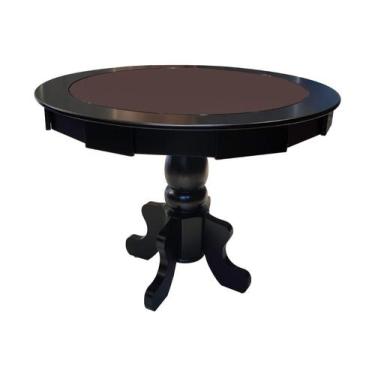 Imagem de Mesa de Carteado com Gavetas e Porta copos - 1,09x0,80 - Com xadrez - 