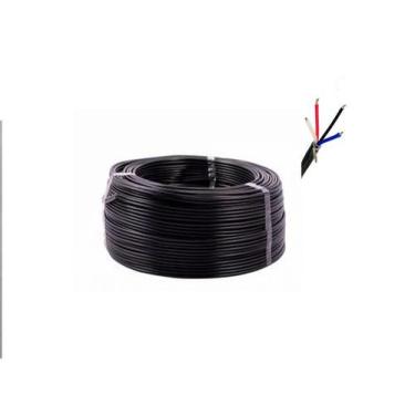 Imagem de Cabo Manga Flexível Preto  4 Vias - 24 Awg 50 Metros - New Line Cable