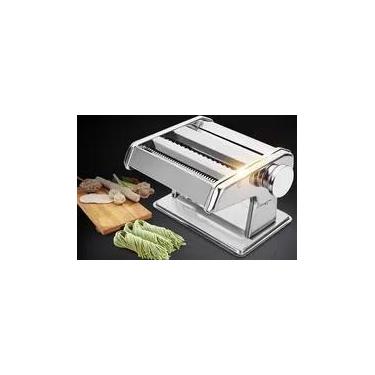 Imagem de Máquina Aço Inox Faze Macarrão Manual Cilindro Ravióli Massa - SHOP AL