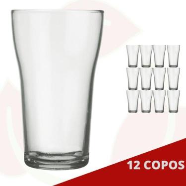 Imagem de 12 Copo de Vidro Boteco 200ML Transparente Nadir Cerveja Chopp - NADIR