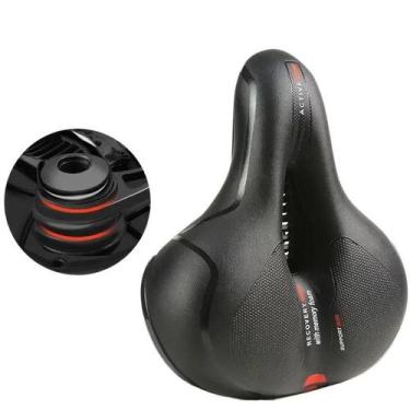 Imagem de Assento De Bicicleta Unissex Respirável, Oco, Com Absorção De Impacto,