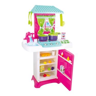 Imagem de Kit Cozinha Infantil Forno Pia fogão e Acessórios Premium Completo Funcional Unissex (Modelo 1)
