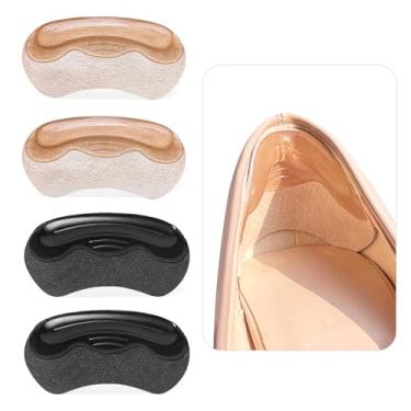 Imagem de Almofadas de calcanhar para mulheres e homens, inserções de almofadas para sapatos muito grandes, protetores de salto para enchimento de sapatos, melhor ajuste e conforto dos sapatos, evita