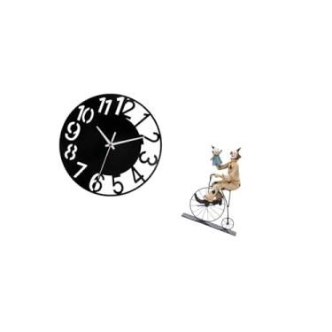 Imagem de IEUDNS Relógio de Parede Acrílico Decorativo, Estátua de Palhaço, Coleção de Esculturas para Hotel, Escritório, Casa, Banheiro, Mesa, Enfeite, Centro de Mesa