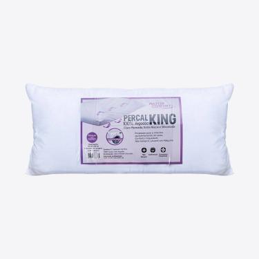 Imagem de Travesseiro Fibra 50x90cm Percal 180 fios King MasterComfort