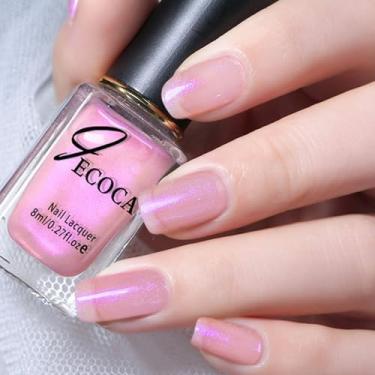 Imagem de Wimocasy Esmalte de unhas de secagem rápida, 8 ml, brilho holográfico, esmalte, esmalte, para arte de unhas, #37