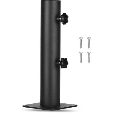 Imagem de PERFECT LASER Suporte de guarda-chuva de deck - Suporte de guarda-chuva reforçado e resistente ao ar livre e braçadeira em decks, suporte de guarda-chuva de deck no pátio e pátio