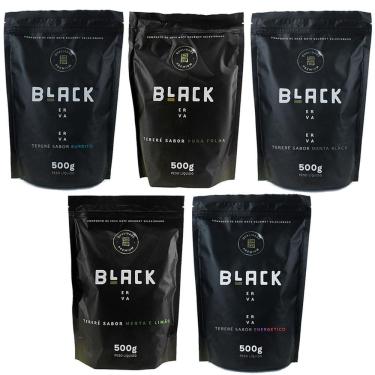 Imagem de Kit 5X Erva Mate Tereré Black Erva 500G Sabores Tradicionais