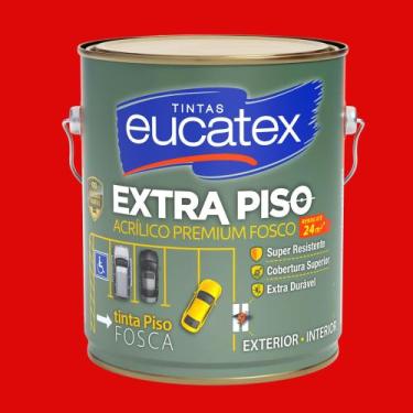 Imagem de Tinta Acrilica para Piso Estacionamento 3,6l Eucatex Extra Piso, Verme