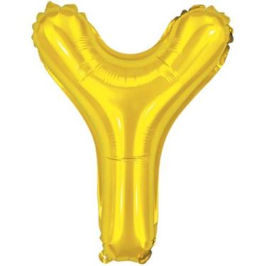 Imagem de Balao Metalizado Letra Y Dourado 40CM - Sao Roque