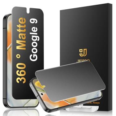 Imagem de JEHOO [Pacote com 2] Protetor de tela de privacidade de TPU fosco de 4 vias 360° para Google Pixel 9 (não é vidro), compatível com sensor de impressão digital, filme flexível adesivo completo
