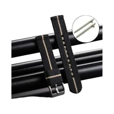 Imagem de Pulseira De Relógio De Nylon Canvas Militar Unissex, Faixa De Substitu
