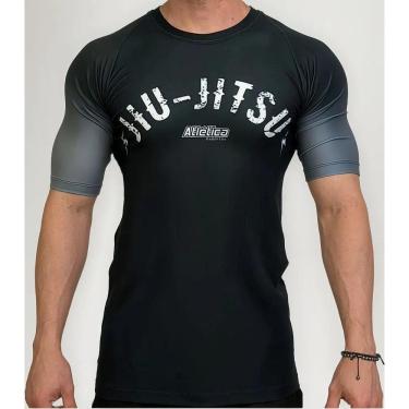 Imagem de Rash Guard Jiujitsu Manga Curta Atlética Esportes
