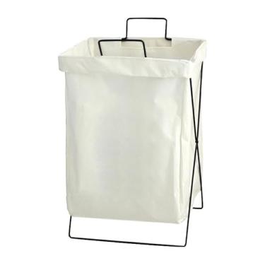 Imagem de Cesto organizador roupa dobrável grande/cesto de roupas sujas grande com suporte