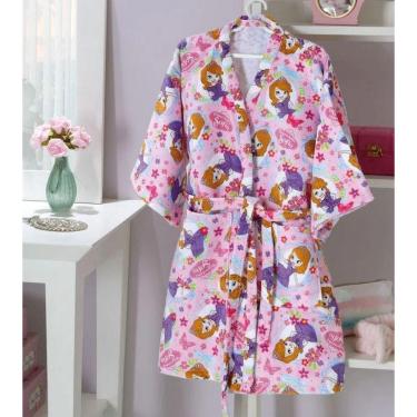 Imagem de Roupão Infantil Velour G Princesa Sofia Dohler
