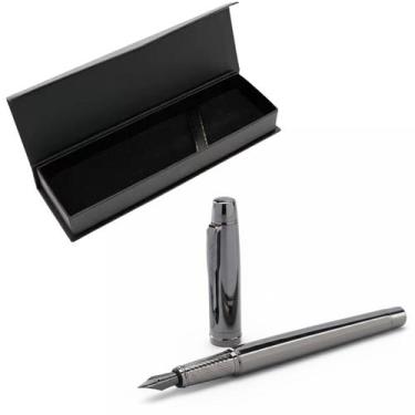 Imagem de CANETA TINTEIRO METAL CHUMBO 0,5MM PENA ELEGANTE c. CAIXA - LUYKE