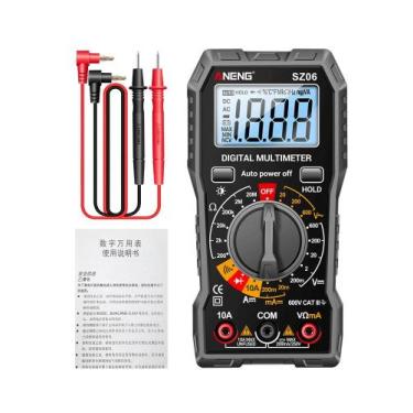 Imagem de Multímetro Digital Profissional Compacto Aneng SZ06 - Medições Preciso