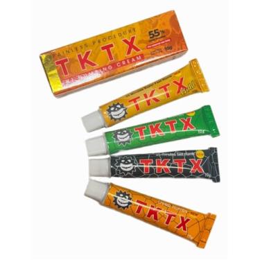 Imagem de Creme para tatuagem, 6-8 horas de força máxima com Aloe Vera, vitamina E, lecitina (100% ORIGINAL DA MARCA LACRADA COM SELO)