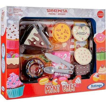 Imagem de Brinquedo Comidinha Mini Chef Sobremesa 12 Peças Xalingo 1586.5