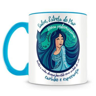 Imagem de Caneca Personalizada Salve Iemanjá - Porcelana Brilhante com Estampa R
