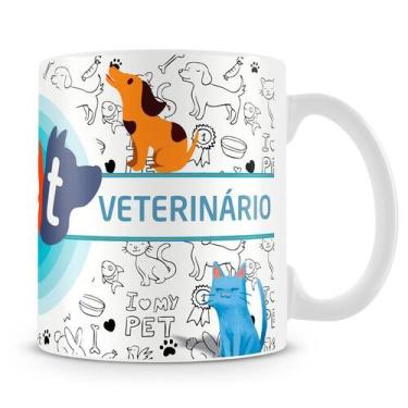 Imagem de Caneca Profissão Veterinário - Homenagem aos Veterinários - Amo Caneca