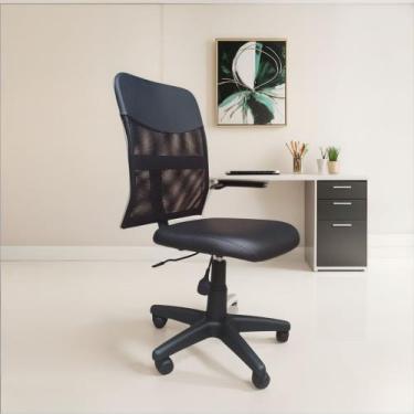 Imagem de Cadeira de Escritório s/Braços Executiva Giratoria Secretaria Diretor 