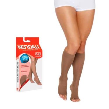 Imagem de Meia de Compressão Kendall 3/4 15-20mmHg sem ponteira 1871 Castanho - 