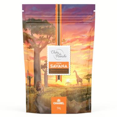 Imagem de Chá da Savana 50g ( Chá de Rooibos, c/ Cacau, Laranja, Canela, e aroma natural de Baunilha) - Pouch
