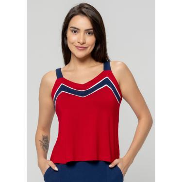 Imagem de Regata Pau a Pique Náutica básica Vermelho