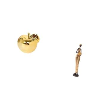 Imagem de Fenteer Escultura de Frutas, Estatueta de Cerâmica, Coleção de Decoração, Ornamento Artesanal, Estátua para Varandas, Restaurantes, Escritórios E Mulheres Afr