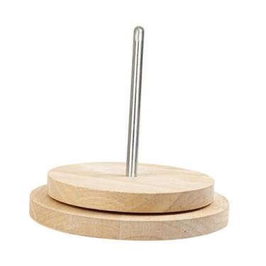 Imagem de Sclmgo Suporte para Novelos de Lã, Armazenamento, Dispensador Giratório, Suporte para Materiais de Artesanato, 18cmx17cm