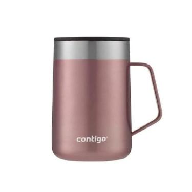 Imagem de Caneca Térmica com Parede Dupla em Inox 414ml Rose - Contigo