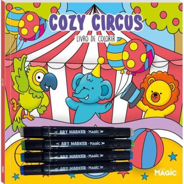 Imagem de Livro - Colorir Cozy Circus - Com 4 Canetinhas