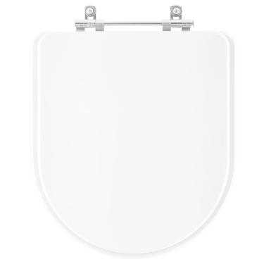 Imagem de Assento Sanitario Laqueado Turquesa Branco Para Vaso Pettra 6lpf