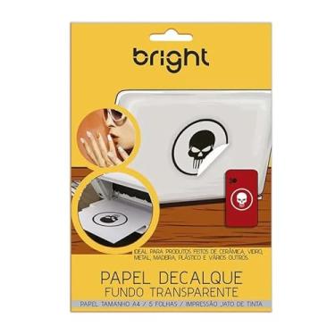 Imagem de Papel Decalque Fundo Transparente 5 Folhas A4 521 Bright