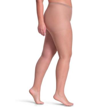Imagem de Meia-calça loba fio 20 classica plus size ref:5795-001, Natural, XXG