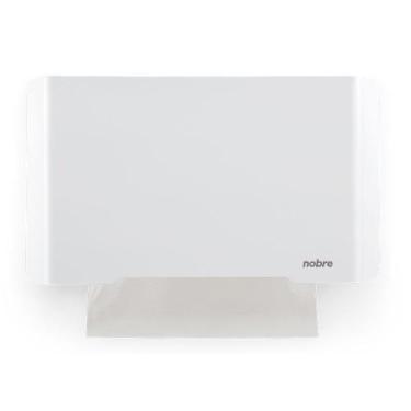 Imagem de Dispenser papel toalha interfolhas (frente inox) BRANCO - Select - Nob